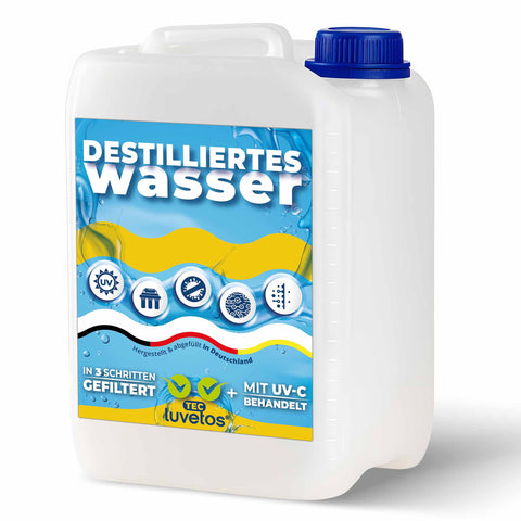 10L Destilliertes Wasser Luvetos, Kanister 10 Liter