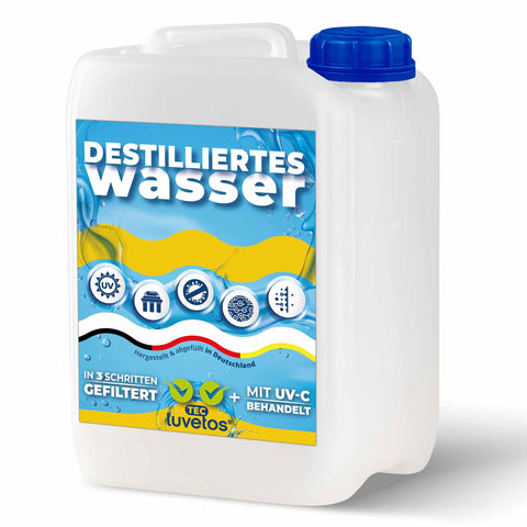 20L Destilliertes Wasser Luvetos, Kanister 20 Liter