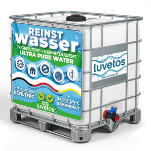 1000L Reinstwasser Luvetos, IBC 1000 Liter