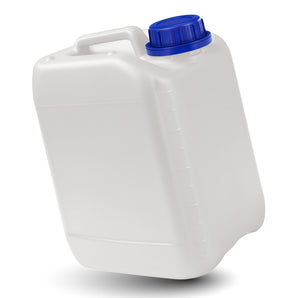 2.5L Kanister mit blauem Deckel | kleiner Natur Wasserkanister lebensmittelecht & BPA-frei