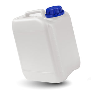 5L Kanister mit blauem Deckel | Transparenter Wasserkanister lebensmittelecht & BPA-frei