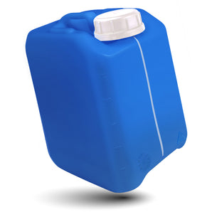 2.5L Kanister Blau mit weißen Deckel | Kleiner Wasserkanister lebensmittelecht & BPA-frei